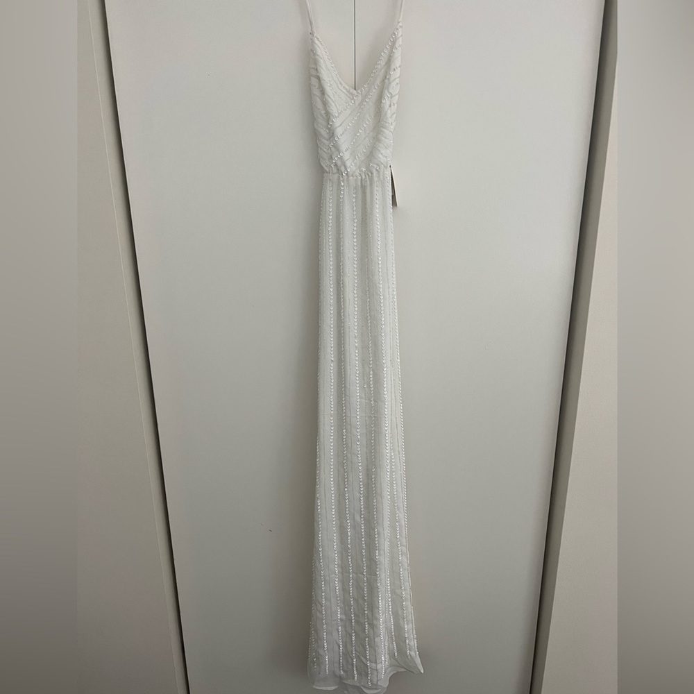 Show Me Your Mumu NWT Small White Gala Gown